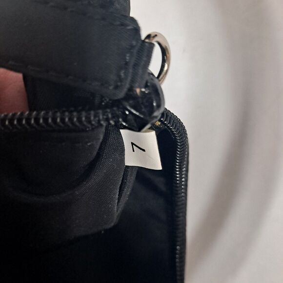 Prada Tessuto Sport Black Nylon Handbag EUC Authentic Zipper Closure - Picture 3 of 16